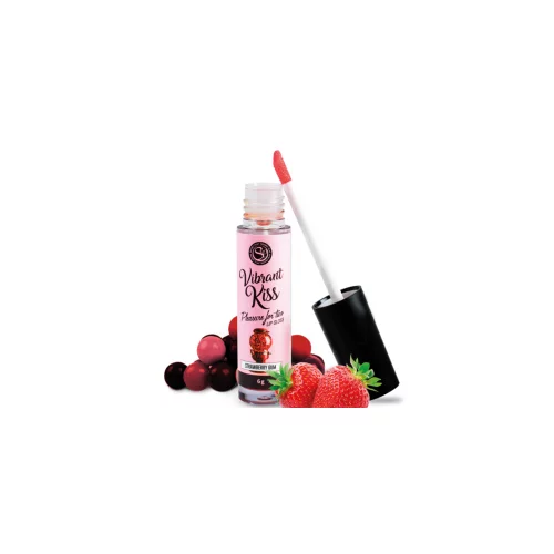 SecretPlay Stimulacijski balzam za ustnice Vibrant Kiss Strawberry Gum