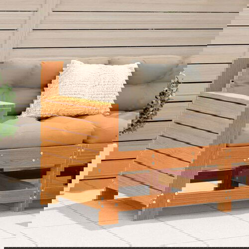  The Living Store Vrtni kavč voščeno rjav 69x62x70,5 cm trdna borovina - Vrtni Kavč, (21481506) Cene