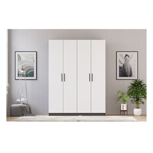 Hanah home ormar mat bela antracit rb 183 01 Cene