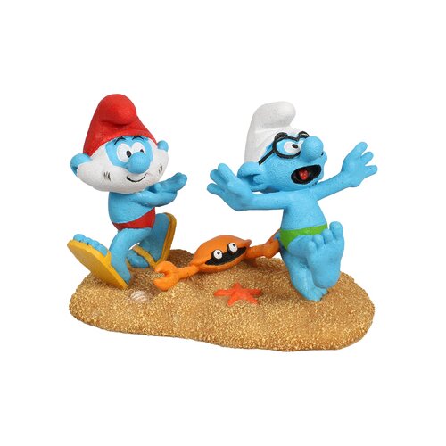 Duvoplus DUVO+ Dekoracija za akvarijum Smurfs Beach Papa and Brainy, 11.5x6.8x8cm, &amp;Scaron;arena Slike