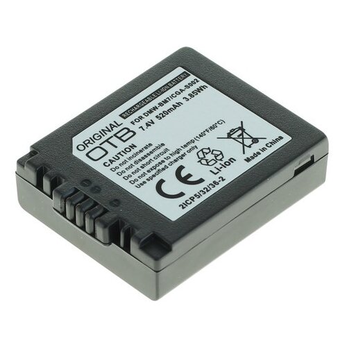 OTB Baterija CGA-S002 za Panasonic Lumix DMC-FZ1 / DMC-FZ5 / DMC-FZ20, 520 mAh Slike