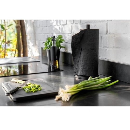 Wenko Črno kovinsko držalo za kuhinjske brisače Black Outdoor Kitchen Clayton Slike