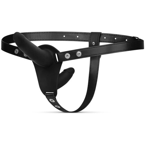 Easytoys Fetish Collection Fetish Collection - Double-Sided Strap-On Dildo - Black Cene
