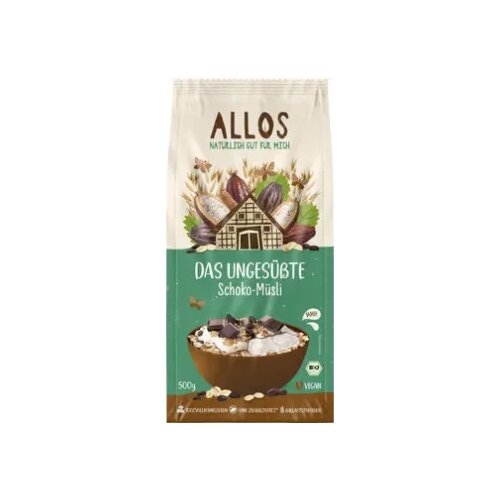 Allos Bio nesladkani muesli - čokolada Cene