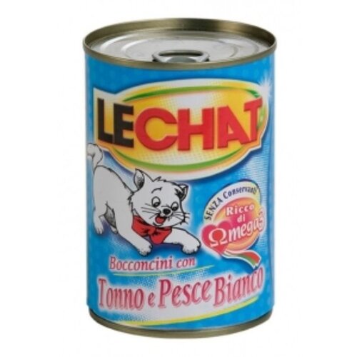 Lechat vlažna hrana za mačke, tuna i bela riba u komadićima, 400g Cene