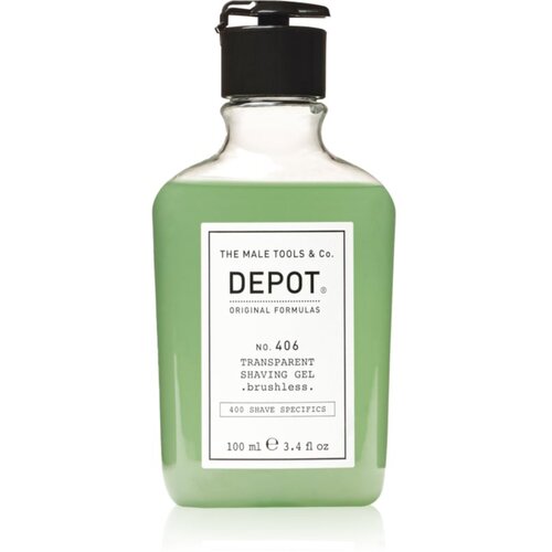 Depot No. 406 Transparent Shaving Gel gel za britje brushless 100 ml Slike