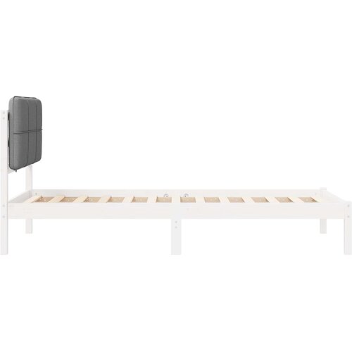  Krevetni okvir s tapiciranim uzglavljem Svijetlo siva Svjetlosiva 205.5 x 85.5 x 84.5 cm Slike