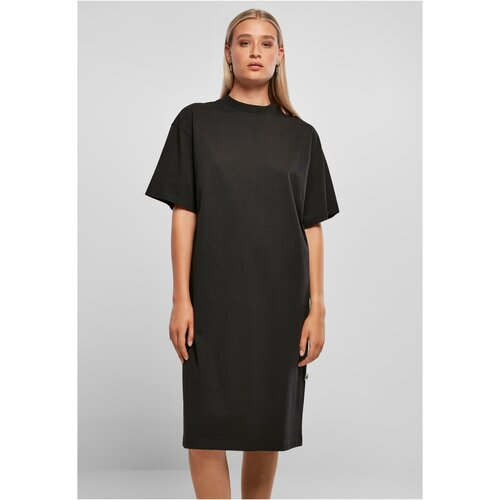 UC Ladies Women's Organic Long Oversized T-Shirt Dress Black Slike