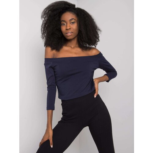 BASIC Feel Good Blouse-RV-BZ-4692.61-navy blue Slike
