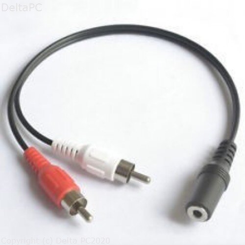 Kabel Gigatech 6.3mm (f) 2RCAm 1.5m Slike