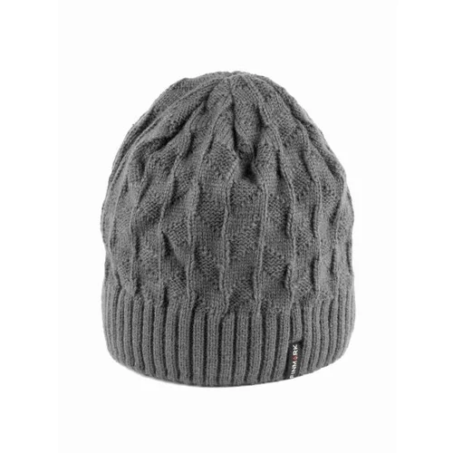 Finmark zimska kapa Zimska pletena kapa, tamno siva, veličina
