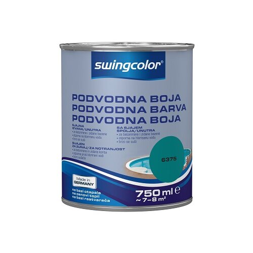 SWINGCOLOR podvodna barva (lak za bazene) (barva: turkizno zelena, 750 ml) Cene