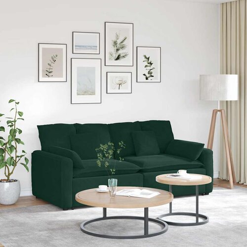  Modularna sofa s jastucima, bar&scaron;unasta tamnozelena Cijene