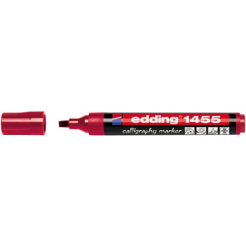 Edding permanent kaligrafski marker E-1455 1-5mm crvena Cene