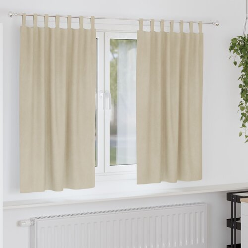 vidaXL Zavjese Krem Poliester 140 x 175 cm Lagane Krem Zavjese Cijene
