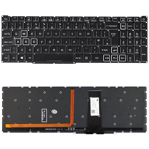  Tipkovnica Acer Nitro AN515-54 AN515-55 AN517-51 - Bijela Slike