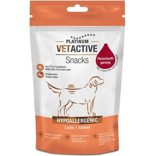 Platinum poslastice za pse vetactive snack hypo salmon 200g Cene