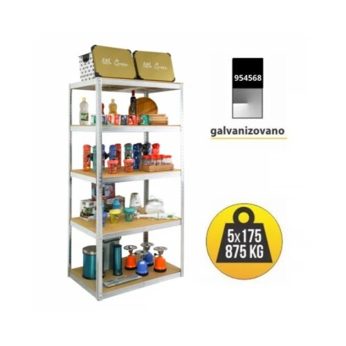 SmartStorage polica metal medijapan 180x100x40cm 5x175kg Slike