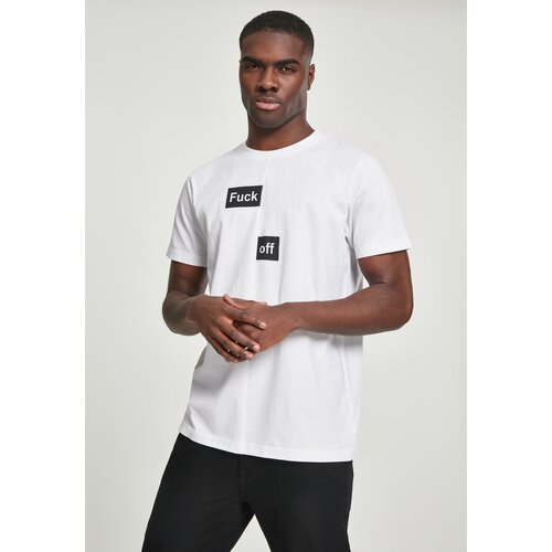 MT Men White T-shirt Fuck Off Split Slike