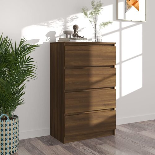 vidaXL komoda rjavi hrast 60x35x98,5 cm konstruiran les Cene