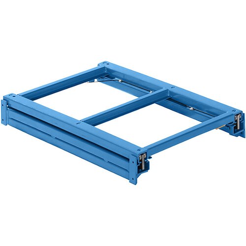 LISTA Izvlečni okvir, ŠxG 890 x 1260 mm, obremenitev police 800 kg, izvlek 100%, svetlo modra Cene