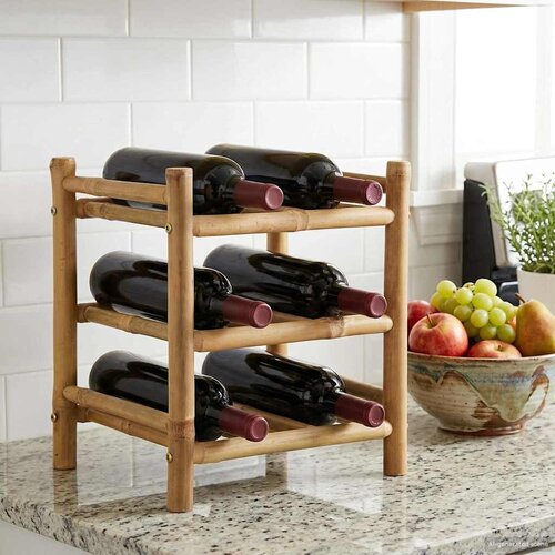  Stalak za vino Prirodna 32,5 x 29,5 x 36 cm Bambus Cijene