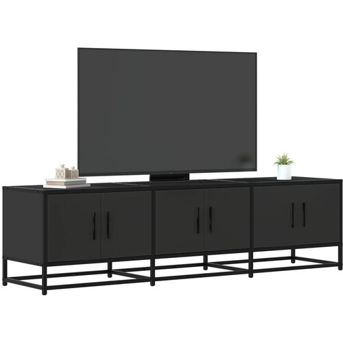vidaXL TV omarica črna 150x35x41 cm inženirski les in kovina Cene