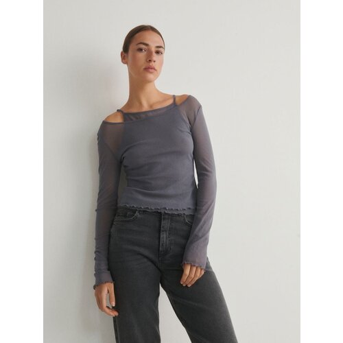 Reserved Ladies` blouse - siva Cene