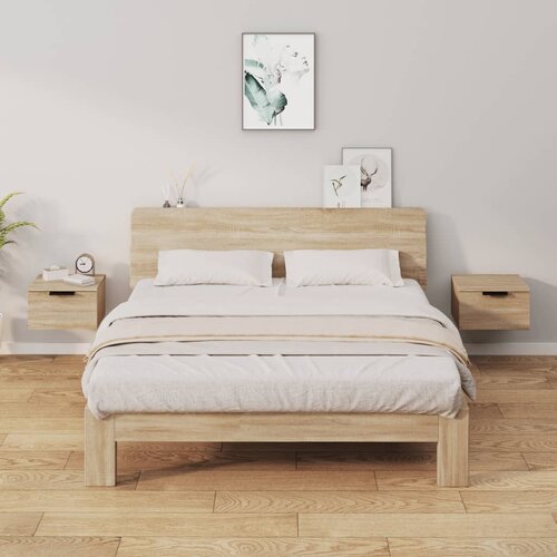  Zidni noćni ormarići 2 kom boja hrasta sonome 34 x 30 x 20 cm Cene