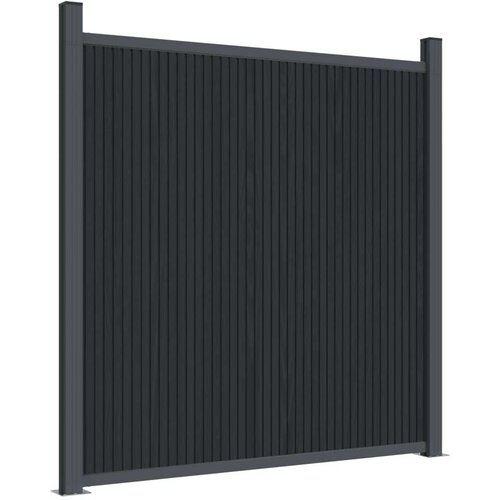  Panel za ogradu sivi 1218 x 186 cm WPC Slike
