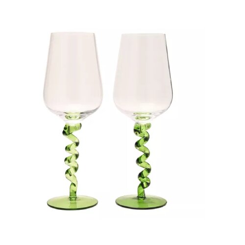 Widdop &amp;amp; Co. Raspberry Blossom - Ča&amp;scaron;a za vino set 2 - Raspberry Blossom, Wiggle Stems Slike