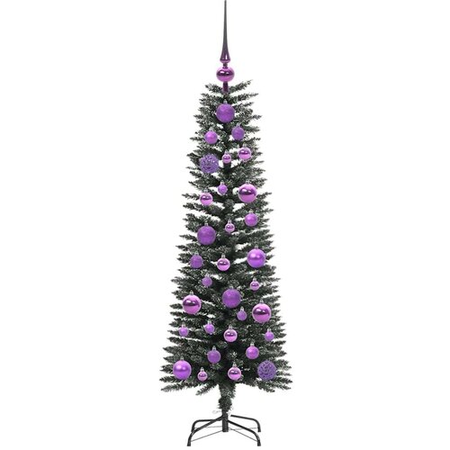 VidaXL Umjetno božićno drvce s stalakom Zelena 40,5 x 40,5 x 120 cm Slike