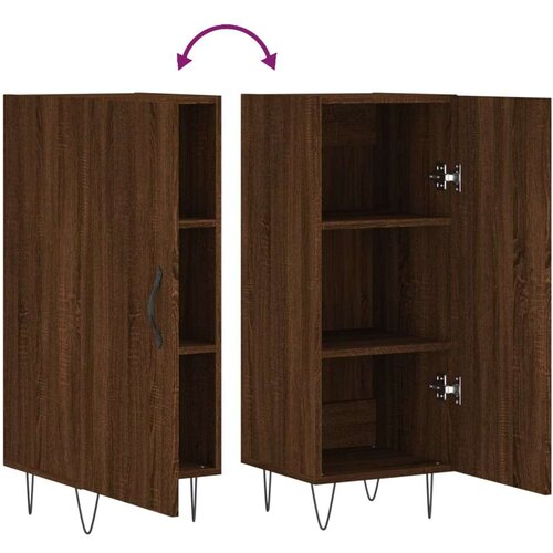 vidaXL Komoda boja smeđeg hrasta 34 5 x 34 x 90 cm konstruirano drvo Cene