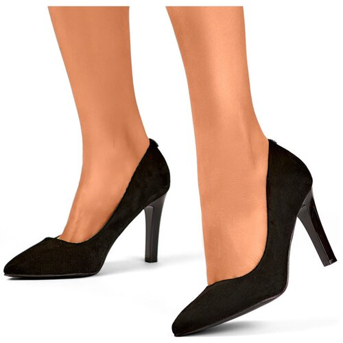Primohurt Suede black women&amp;#039;s pumps with a comfortable heel, elegant black women&amp;#039;s shoes Slike