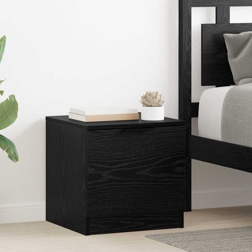 vidaXL Ormarić za krevet 2 pcs Crni hrast 40 x 39 x 40 cm Cijene