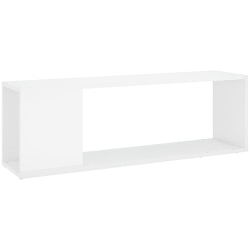 Maison Chic TV omarica - TV stojalo - Televizijska omarica visok sijaj bela 100x24x32 cm iverna plo&amp;scaron;ča, (21699139) Slike