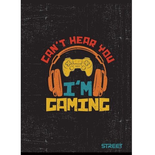 STREET Zvezek Gaming A5 črte z robom Slike