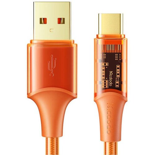 McDodo CA-2093 kabl, 6A, 100W, usb a na tip c, 1.8 m, narandžasti Cene