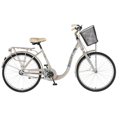 Visitor Bicikl fashion butterfly 26" alu 17" v-brake kontra quanda 155-178cm (s/m) sivi perla Cene