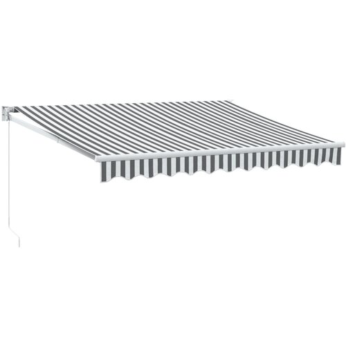 Maison Chic Zložljiva tenda - Senčniki antracit in bela 3x2,5 m blago in aluminij, (22038418) Slike