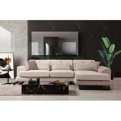 Atelier Del Sofa Kutna garnitura FRIDO desna, ecru Slike