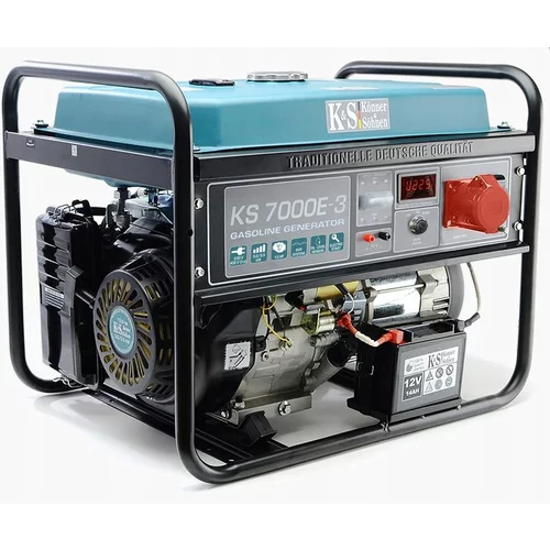 KÖNNER & SÖHNEN Power Generator bencin 5,0kW 230/400V KS 7000E-3, (21101379)