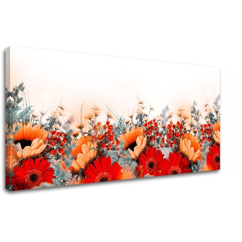  Slike na platnu crveno CVEĆE_154-13 (moderne slike na platnu) Cene