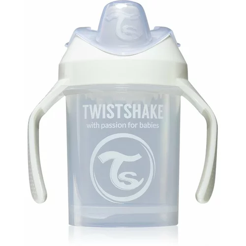 Twistshake Training Cup White otroški lonček 230 ml