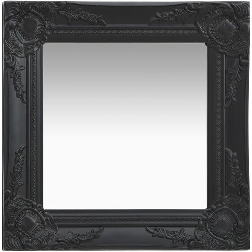 Zidno ogledalo u baroknom stilu 40 x 40 cm crno Cene