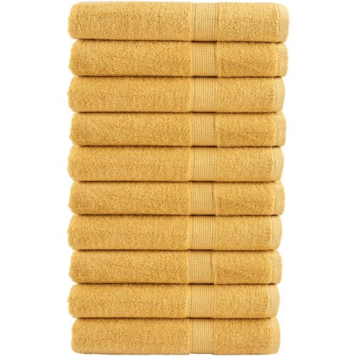 vidaXL Premium brisače za savno SOLUND 10 kos zlata 80x200 cm 600 gsm Cene