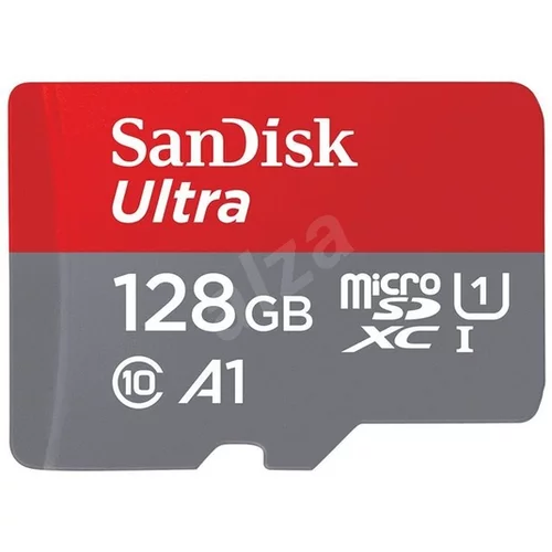 Sandisk Ultra microSDXC 128GB + SD Adapter 140MB/s A1 Class 10 UHS-I - SDSQUAB-128G-GN6MA