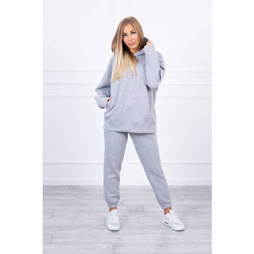 Kesi Insulated set with a sweatshirt in gray color Slike