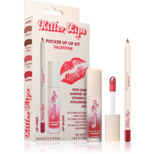 Killer Lips Pucker Up Lip Kit set za ustnice za ženske Valentine Slike