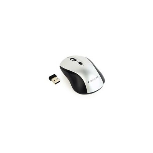 Gembird Miš GEMBIRD MUSW-4B-02-BS, wireless , optical, black/silver, up to 1600 dpi Cijene